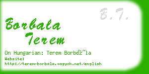 borbala terem business card